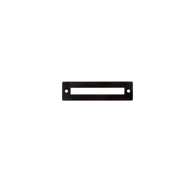 JVJ Hardware - Modplate Collection Matte Black Finish 96 mm c/c Squared Backplate, Composition Zamac