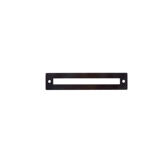 JVJ Hardware - Modplate Collection Matte Black Finish 128 mm c/c Squared Backplate, Composition Zamac