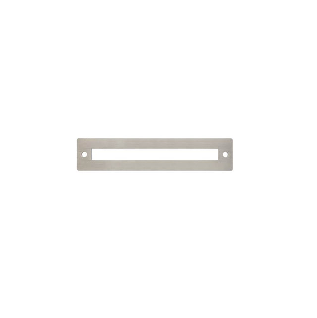 JVJ Hardware - Modplate Collection Satin Nickel Finish 128 mm c/c Squared Backplate, Composition Zamac