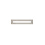 JVJ Hardware - Modplate Collection Satin Nickel Finish 128 mm c/c Squared Backplate, Composition Zamac