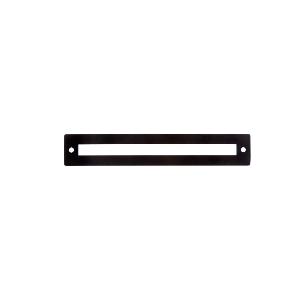 JVJ Hardware - Modplate Collection Matte Black Finish 160 mm c/c Squared Backplate, Composition Zamac