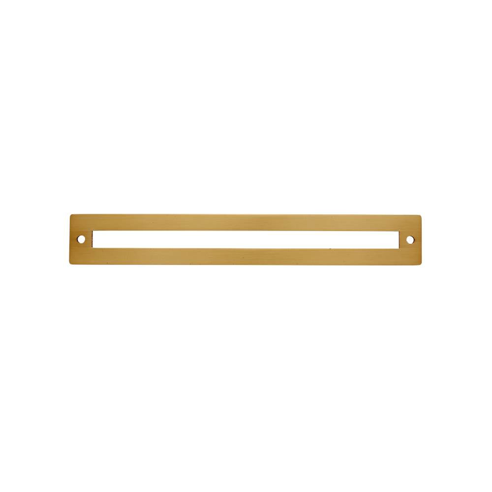 JVJ Hardware - Modplate Collection Satin Brass Finish 192 mm c/c Squared Backplate, Composition Zamac