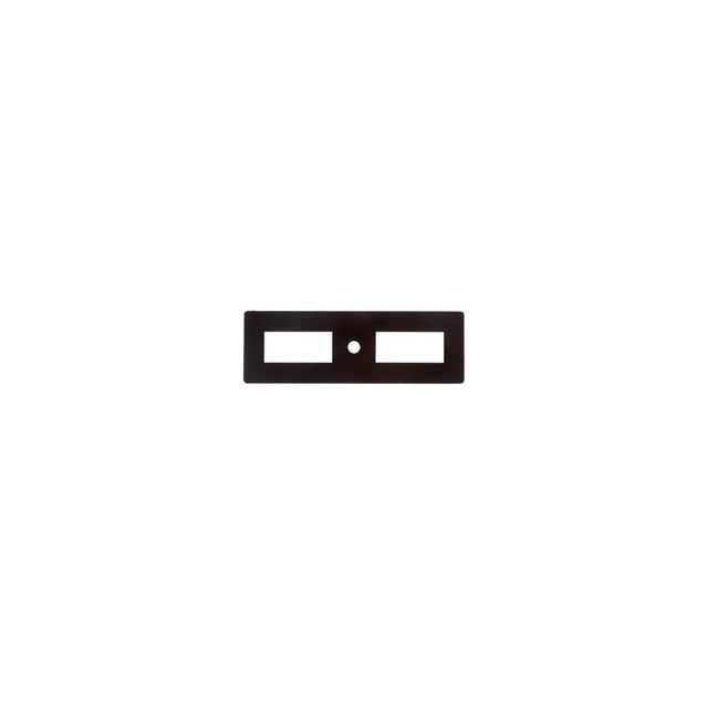 JVJ Hardware - Modplate Collection Matte Black Finish Knob Backplate, Composition Zamac