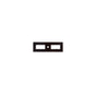 JVJ Hardware - Modplate Collection Matte Black Finish Knob Backplate, Composition Zamac
