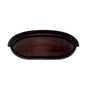 JVJ Hardware - Vintage Collection Old World Bronze Finish 3'' c/c Cup Pull w/Step, Composition Zamac - Old World Bronze