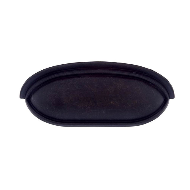 JVJ Hardware - Vintage Collection Oil Rubbed Bronze Finish 3'' c/c Cup Pull w/Step, Composition Zamac - Oil Rubbed Bronze