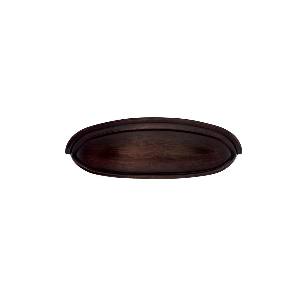 JVJ Hardware - Vintage Collection Old World Bronze Finish 4'' c/c Cup Pull w/Step, Composition Zamac - Old World Bronze