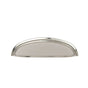 JVJ Hardware - Vintage Collection Polished Nickel Finish 4'' c/c Cup Pull w/Step, Composition Zamac - Polished Nickel