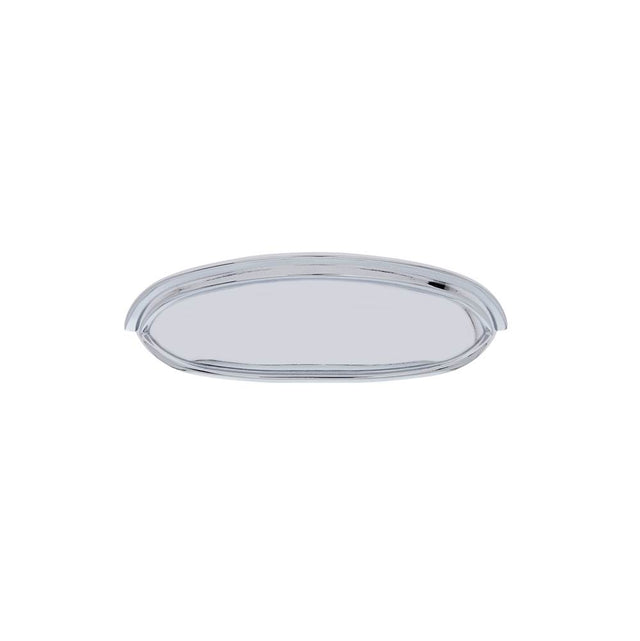 JVJ Hardware - Vintage Collection Chrome Finish 4'' c/c Cup Pull w/Step, Composition Zamac - Polished Chrome