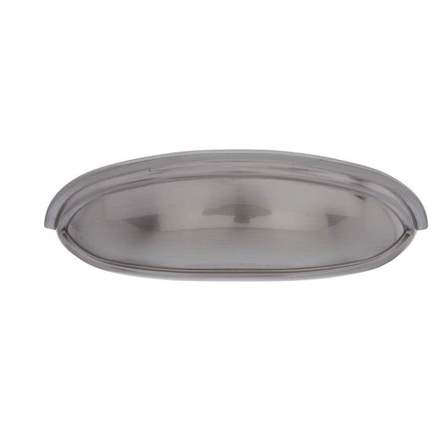 JVJ Hardware - Vintage Collection Satin Nickel Finish 4'' c/c Cup Pull w/Step, Composition Zamac - Satin Nickel