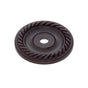 JVJ Hardware - Classic Collection Old World Bronze Finish 1-1/2'' Diameter English Rope Back Plate, Composition Solid Brass - Old World Bronze