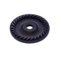 JVJ Hardware - Classic Collection Oil Rubbed Bronze Finish 1-1/2'' Diameter English Rope Back Plate, Composition Solid Brass - Oil Rubbed Bronze