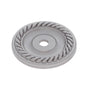 JVJ Hardware - Classic Collection Satin Nickel Finish 1-1/2'' Diameter English Rope Back Plate, Composition Solid Brass - Satin Nickel