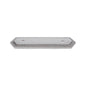 JVJ Hardware - Classic Collection Satin Nickel Finish 3'' c/c Rope Back Plate, Composition Solid Brass - Satin Nickel