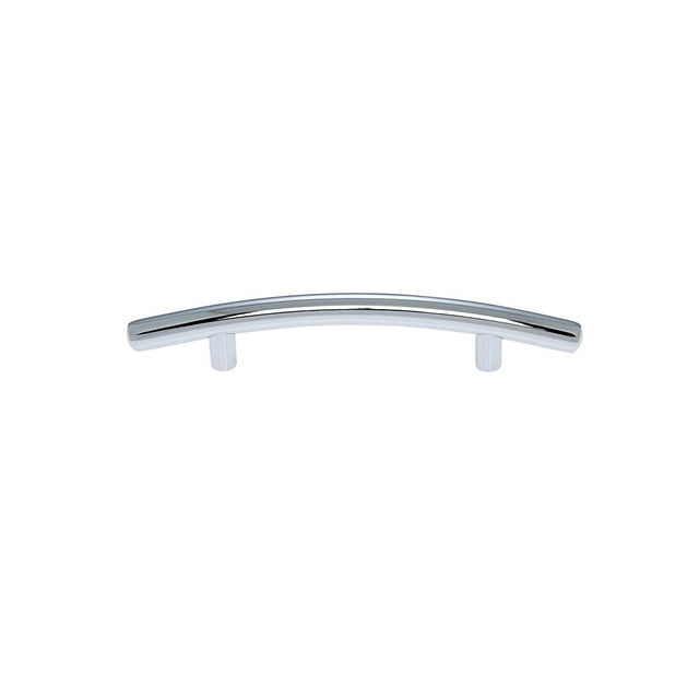 JVJ Hardware - Aster Collection Polished Chrome Finish 96 mm c/c Round Bowed Contemporary Pull, Composition Steel - Polished Chrome