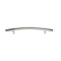 JVJ Hardware - Aster Collection Polished Nickel Finish 128 mm c/c Round Bowed Contemporary Pull, Composition Steel - Polished Nickel