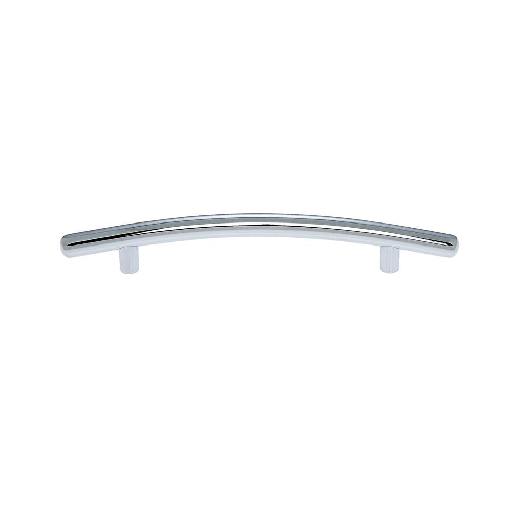 JVJ Hardware - Aster Collection Polished Chrome Finish 128 mm c/c Round Bowed Contemporary Pull, Composition Steel - Polished Chrome