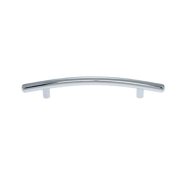 JVJ Hardware - Aster Collection Polished Chrome Finish 128 mm c/c Round Bowed Contemporary Pull, Composition Steel - Polished Chrome
