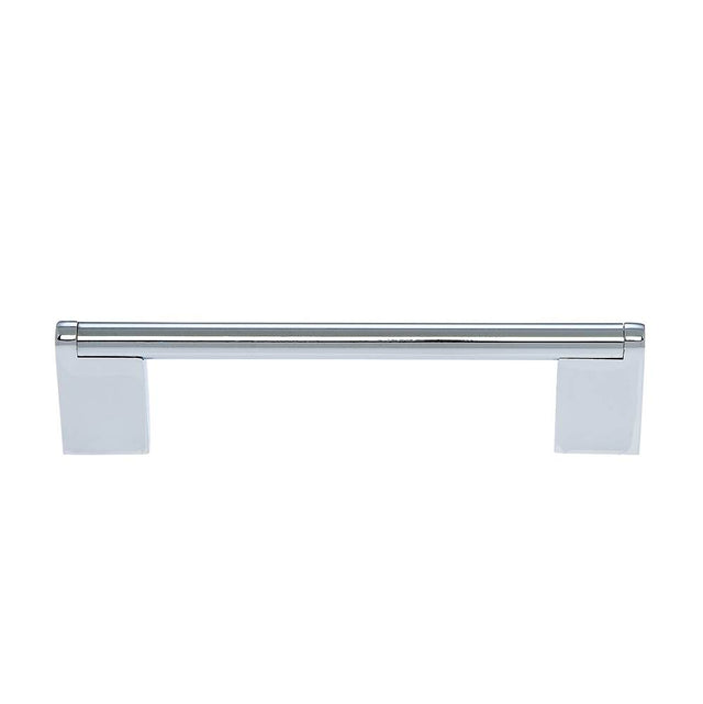 JVJ Hardware - Aster Collection Polished Chrome Finish 128 mm c/c Rounded Three Piece Modern Pull, Composition Zamac/Steel - Polished Chrome