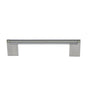 JVJ Hardware - Aster Collection Satin Nickel Finish 128 mm c/c Rounded Three Piece Modern Pull, Composition Zamac/Steel - Satin Nickel