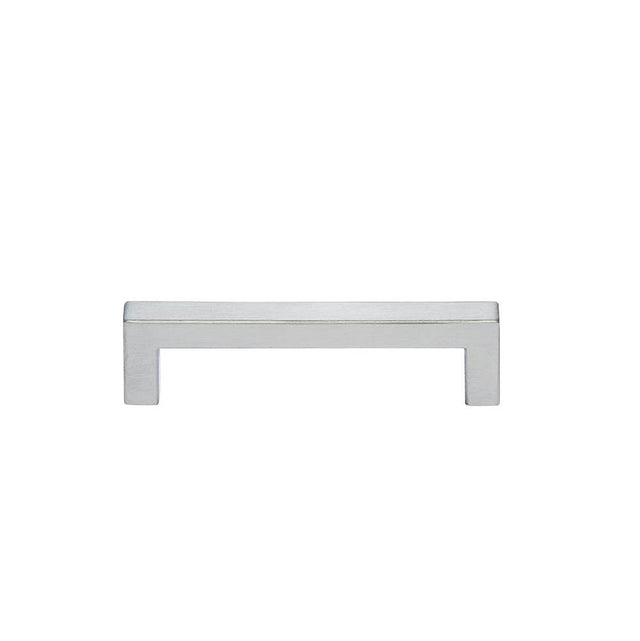 JVJ Hardware - Palermo II Collection Stainless Steel Finish 96 mm c/c (106mm OA) Squared Thin Bar Pull with Posts at End, Composition Stainless Steel (H 35 mm) - Stainless Steel