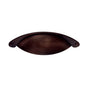 JVJ Hardware - Vintage Collection Old World Bronze Finish Zinc 3'' c/c Cup Pull w/Screws, Composition Zamac - Old World Bronze