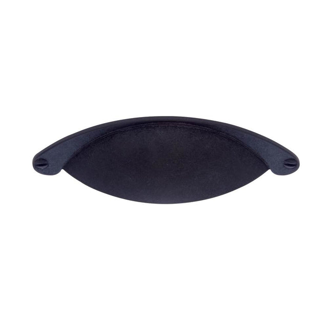 JVJ Hardware - Vintage Collection Oil Rubbed Bronze Finish Zinc 3'' c/c Cup Pull w/Screws, Composition Zamac - Oil Rubbed Bronze