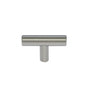 JVJ Hardware - Palermo Collection Stainless Steel Finish 48 mm OA Bar Knob, Composition Stainless Steel - Stainless Steel