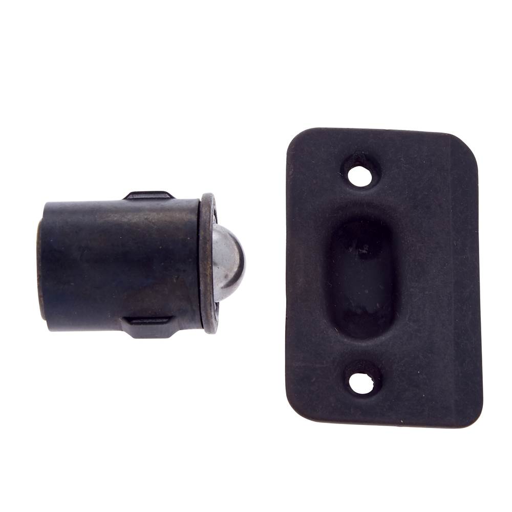 JVJ Hardware - Oil Rubbed Bronze Finish 7/8'' Drive In Ball Catch (Poly-Bagged), Composition Steel - Oil Rubbed Bronze