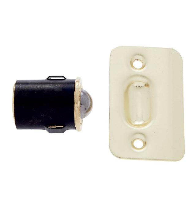 JVJ Hardware - Polish Brass Finish 7/8'' Drive In Ball Catch (Bulk 250/Box), Composition Steel - Polished Brass