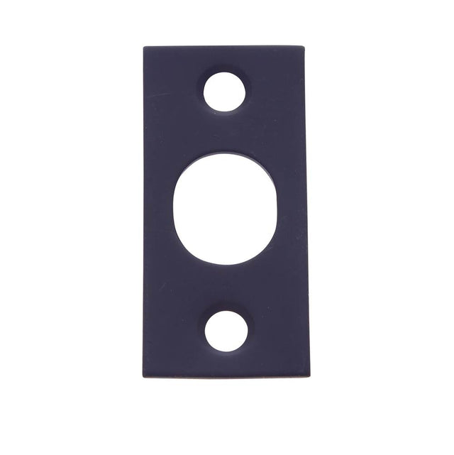JVJ Hardware - Oil Rubbed Bronze Finish Strike w/Screws For 7'' Flush Bolt, Composition Solid Brass - Oil Rubbed Bronze