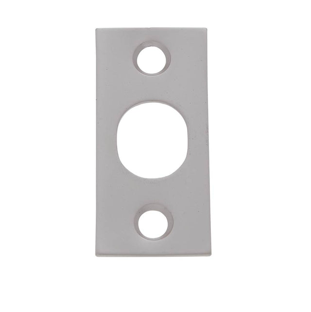 JVJ Hardware - Satin Nickel Finish Strike w/Screws For 7'' Flush Bolt, Composition Solid Brass - Satin Nickel