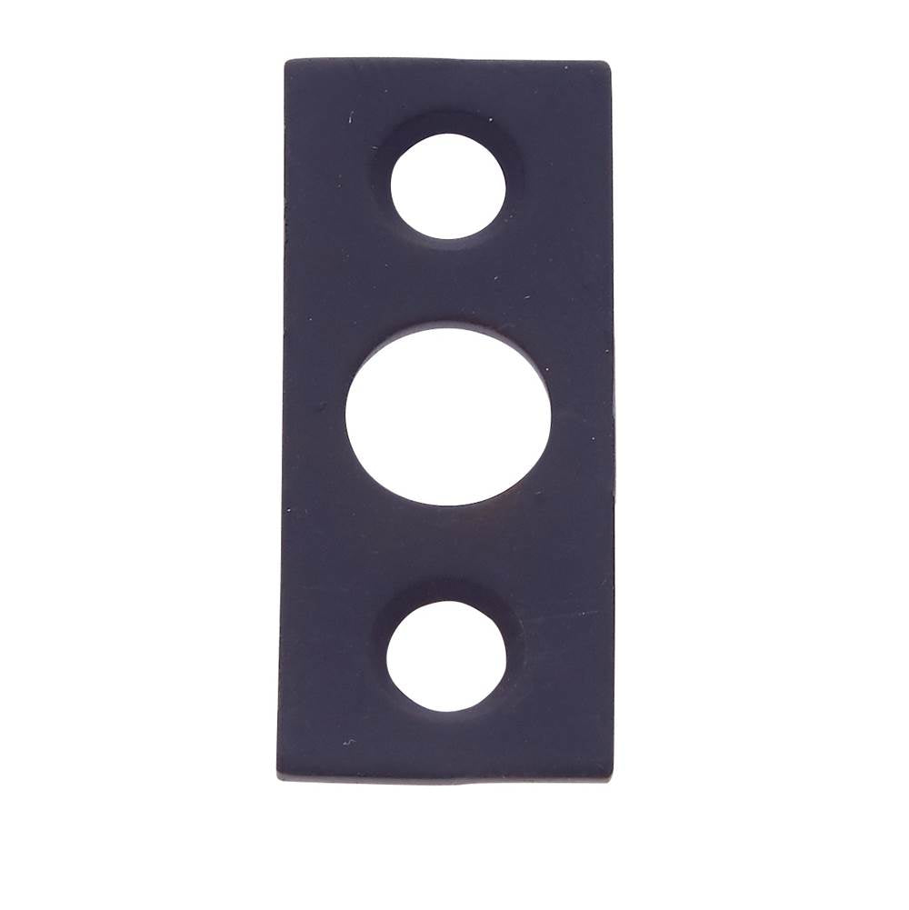 JVJ Hardware - Oil Rubbed Bronze Strike w/Screws For 6'' Flush Bolt, Composition Solid Brass - Oil Rubbed Bronze