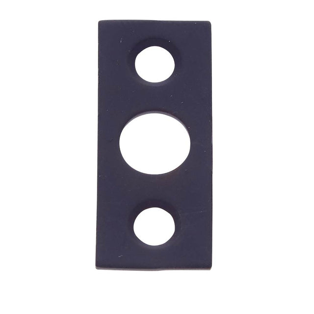 JVJ Hardware - Oil Rubbed Bronze Strike w/Screws For 6'' Flush Bolt, Composition Solid Brass - Oil Rubbed Bronze