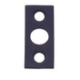 JVJ Hardware - Oil Rubbed Bronze Strike w/Screws For 6'' Flush Bolt, Composition Solid Brass - Oil Rubbed Bronze