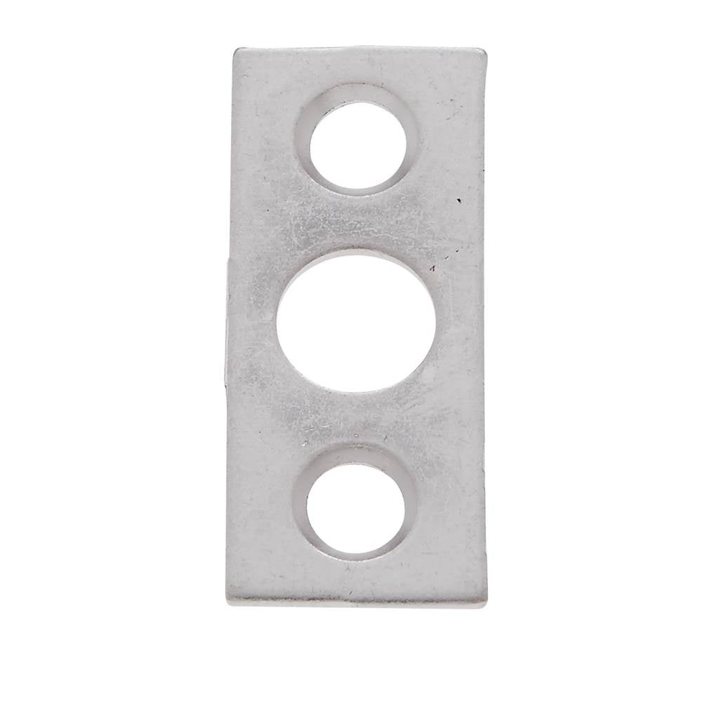 JVJ Hardware - Satin Nickel Finish Strike w/Screws For 6'' Flush Bolt, Composition Solid Brass - Satin Nickel
