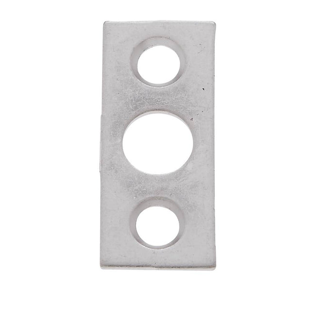 JVJ Hardware - Satin Nickel Finish Strike w/Screws For 6'' Flush Bolt, Composition Solid Brass - Satin Nickel