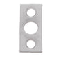 JVJ Hardware - Satin Nickel Finish Strike w/Screws For 6'' Flush Bolt, Composition Solid Brass - Satin Nickel