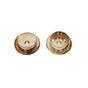 JVJ Hardware - Polished Brass Finish 1-3/8'' Diameter Pole Socket, Composition Steel - Polished Brass