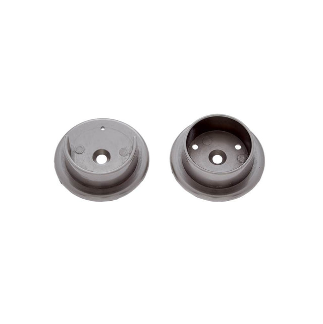 JVJ Hardware - Satin Nickel Finish 1-3/8'' Diameter Pole Socket, Composition Steel - Satin Nickel