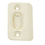 JVJ Hardware - Polish Brass Finish 1-3/16'' X 2-1/4'' Strike Plate (Poly-Bagged), Composition Steel - Polished Brass