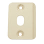 JVJ Hardware - Polished Brass Finish 1-3/16'' X 2-1/4'' Strike Plate w/Hole (Bulk 1,000/Box), Composition Steel (Patent Pending) - Polished Brass