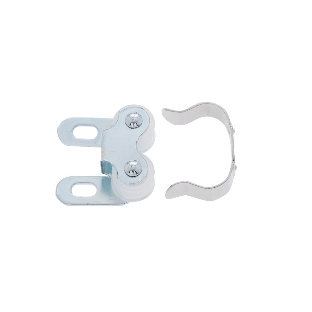 JVJ Hardware - Nickel Plated Double Roller Catch U-Type, Composition Steel - Aged Nickel