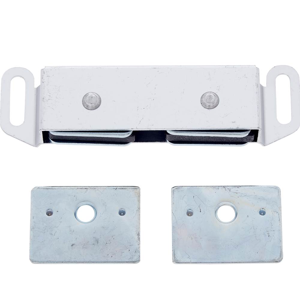 JVJ Hardware - Nickel Finish Dual Heavy Duty Magnetic Catch, Composition Alum/Steel - Aged Nickel