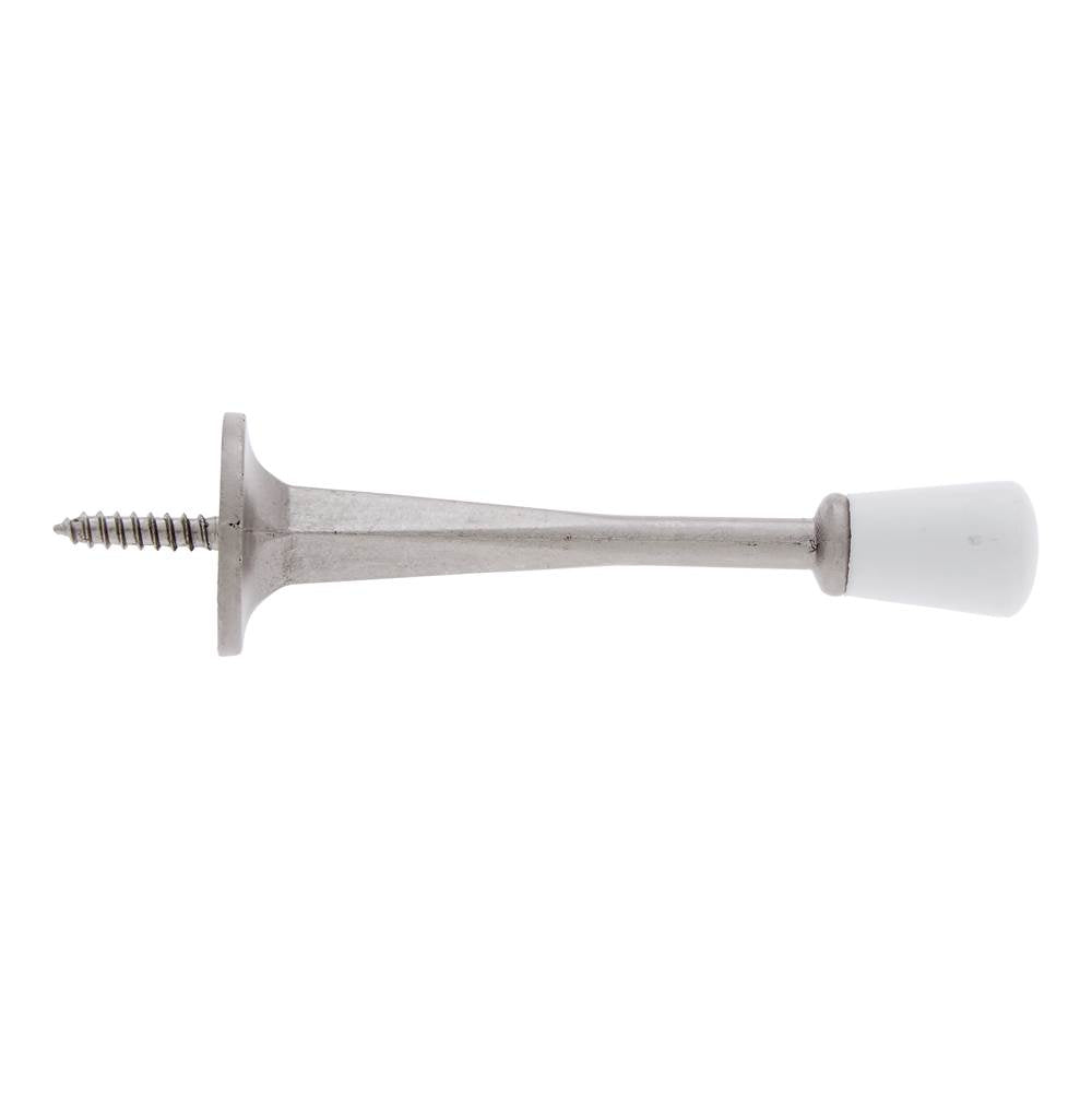 JVJ Hardware - Satin Nickel Finish Cast Door Stop, Composition Zamac - Satin Nickel