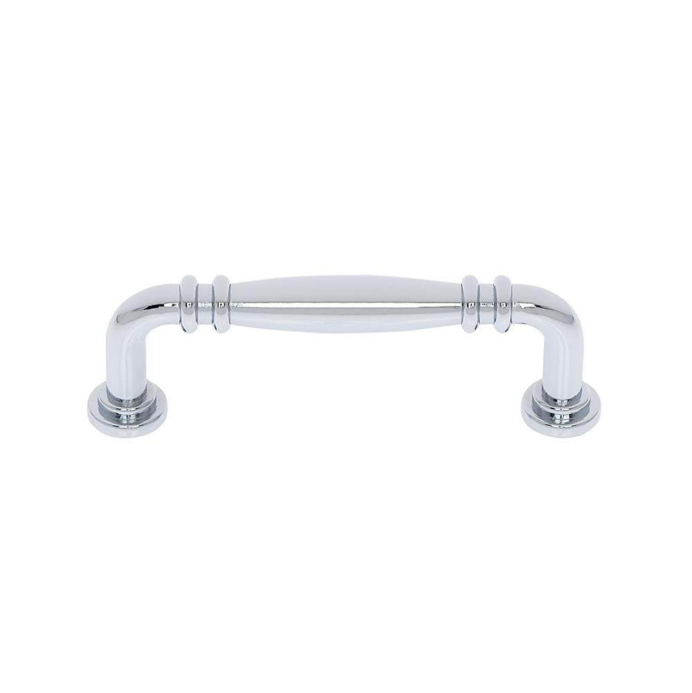 JVJ Hardware - Imperial Collection Polished Chrome Finish 96 mm c/c Knuckle Pull, Composition Zamac - Polished Chrome