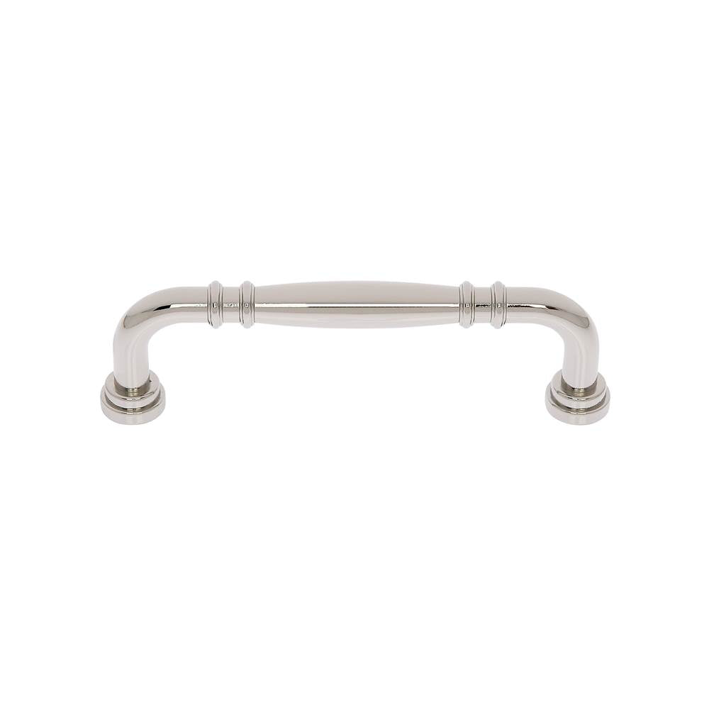 JVJ Hardware - Imperial Collection Polished Nickel Finish  6'' c/c Refrigerator Knuckle Pull, Composition Zamac - Polished Nickel