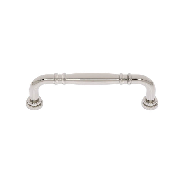 JVJ Hardware - Imperial Collection Polished Nickel Finish  6'' c/c Refrigerator Knuckle Pull, Composition Zamac - Polished Nickel