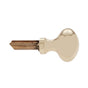 JVJ Hardware - Solid Brass Finish Key Knob,  6 Pin ''Kwikset'' Key Way, Composition Solid Brass - Polished Brass
