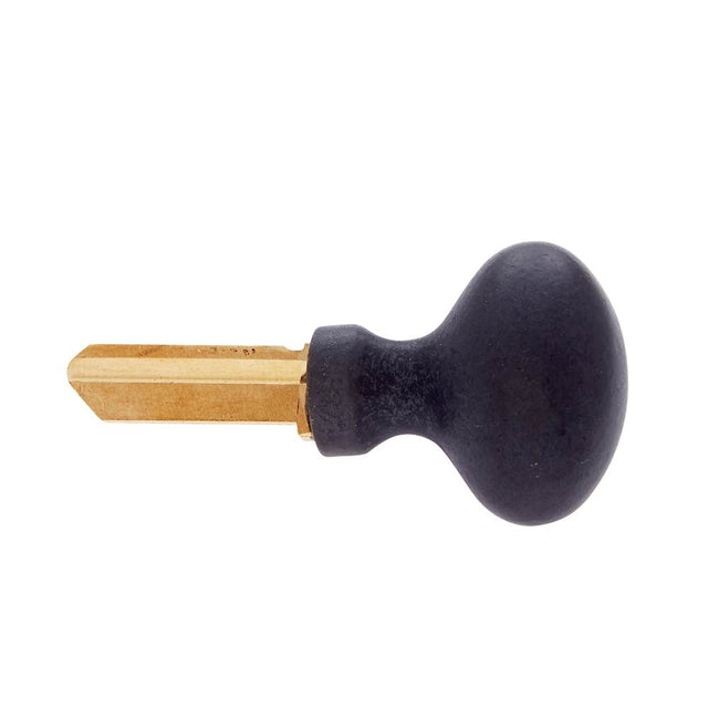 JVJ Hardware - Oil Rubbed Bronze Finish Key Knob,  6 Pin ''Kwikset'' Key Way, Composition Solid Brass - Oil Rubbed Bronze